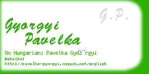 gyorgyi pavelka business card